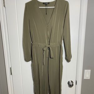 Dynamite Olive Green Jumpsuit